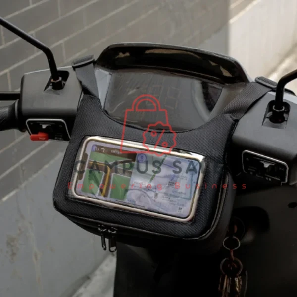 1PCS Motorcycle Scooter Handlebar Tunnel Front Storage Bag Phone Navigation Pocket Suitable for Outdoor Activities