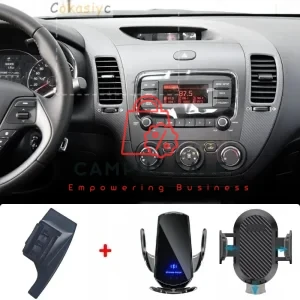 Car Phone Holder For KIA K3 2013 2014 2015 2016 2017 Mobile Phone Mounts Car Wireless Charging Special Fixed Base Accessories