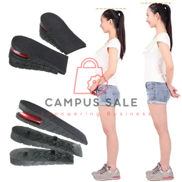1~6cm Height Increase Insoles Half Cushion Invisible Elevator Shoes Cushion Sneakers Heel Lifting Insert Heighten Unisex Summer
