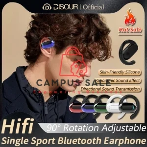 3D Directional Stereo Bass Earphone 90° Adjustable Ear-Hook Sports Bluetooth Wireless Headphone ENC Call Noise Reduction headset