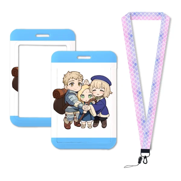 Wholesale Japanese Anime Lanyard For Keys Chain ID Credit Card Cover Bus Card Holder Charm Badge Holder - Image 6