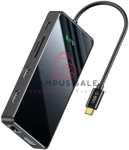 Type C Docking Station Dual HDMI + VGA Four Different Display Displaylink Casting Screen Converter for Computer Android Phone