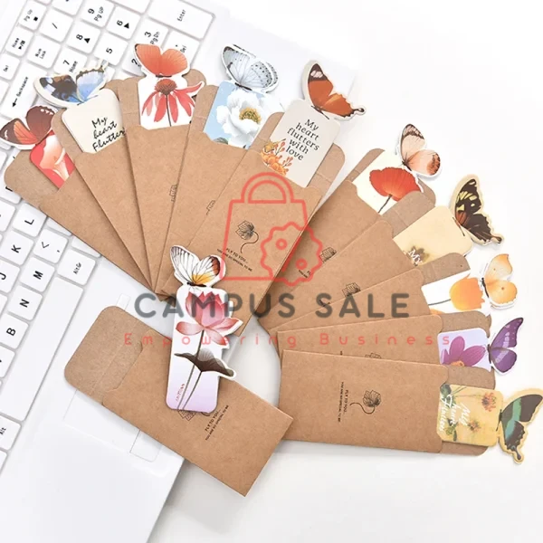 Vintage Butterfly Bookmark Retro Beautiful Paper Bookmark Paper Page Holder Book Decoration Stationery School Office Supply