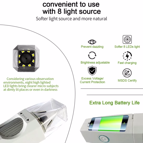 Digital Microscope HD 1080P LED USB WiFi Microscope Mobile Phone Microscope Camera for Smartphone PCB Inspection Tools - Image 4