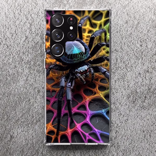 Black Widow Spider Insect Print Soft Case for Samsung Galaxy S25 S24 S23 S22 Ultra S21 Plus S20 FE Phone Shell S10 + Pattern Cov - Image 3