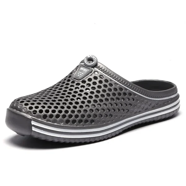 2024Mens Slippers Beach Shoes Unisex Hollow Outdoor Casual Men Beach Sandal Flip Flops Shoes Non-slip Size 36-45 Mens Slippers - Image 5