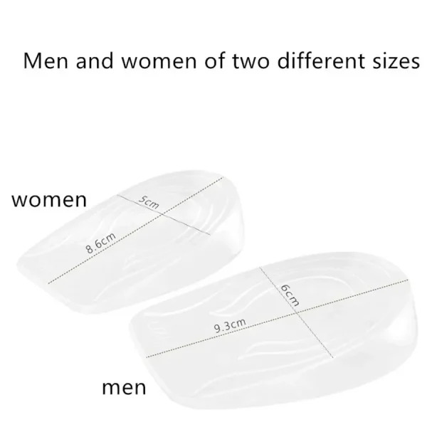 1~6cm Height Increase Insoles Half Cushion Invisible Elevator Shoes Cushion Sneakers Heel Lifting Insert Heighten Unisex Summer - Image 5